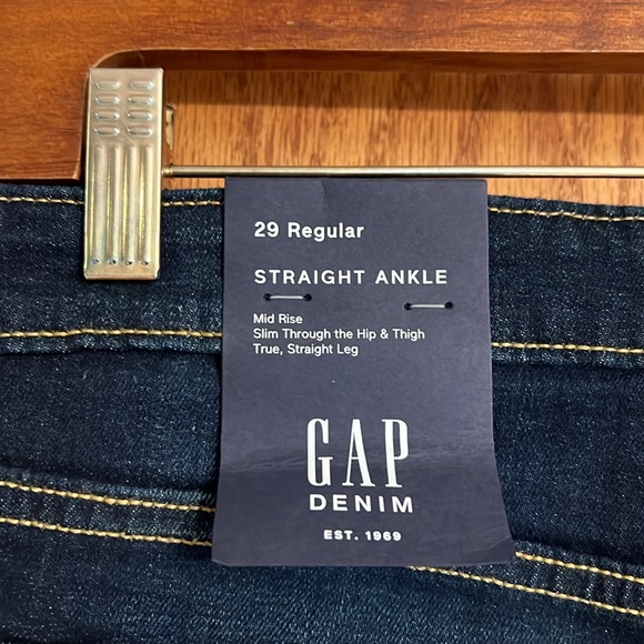 GAP Denim 29 Regular Straightt Ankle with Cuffs - Picture 5 of 7